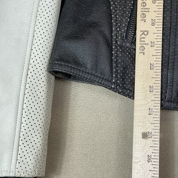 Harley Davidson Jacket Womens M Brown Rallyrunner Leather Hooded 3 in 1 Full Zip - Picture 10 of 16